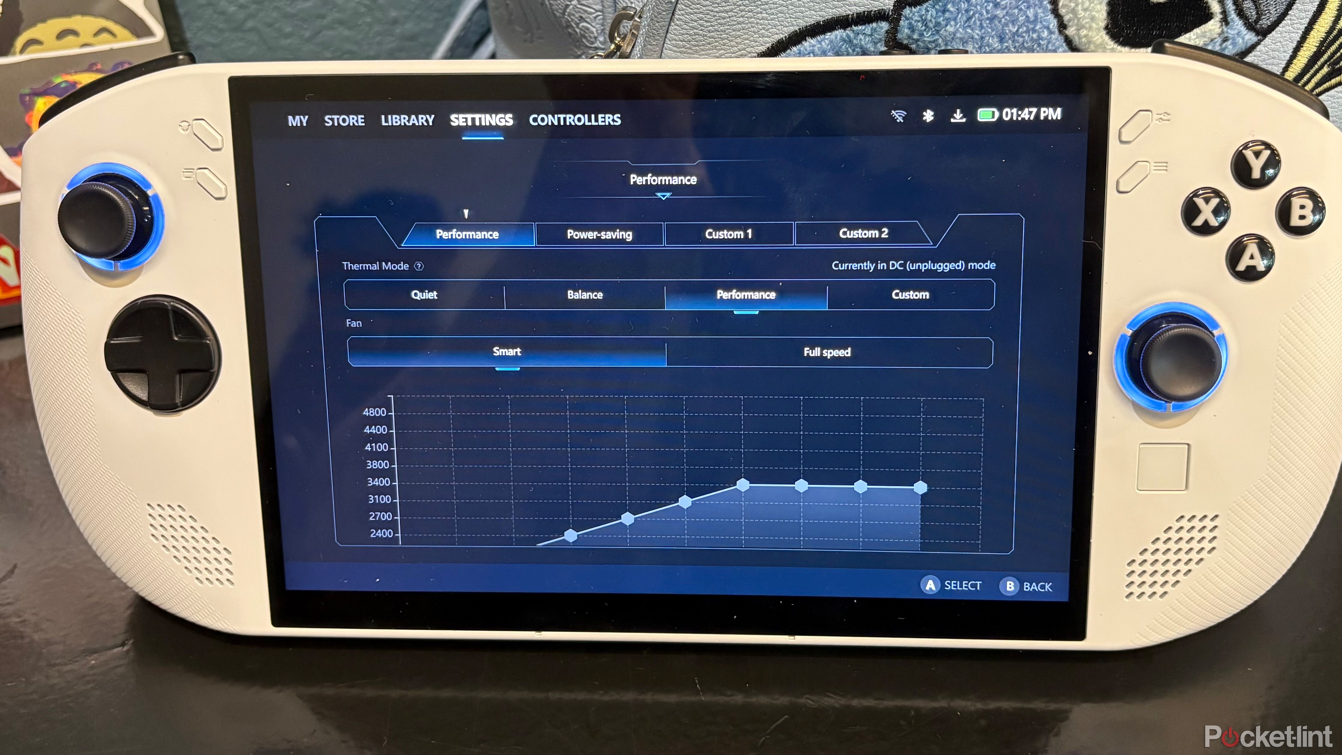 Lenovo Legion Go18 settings. 
