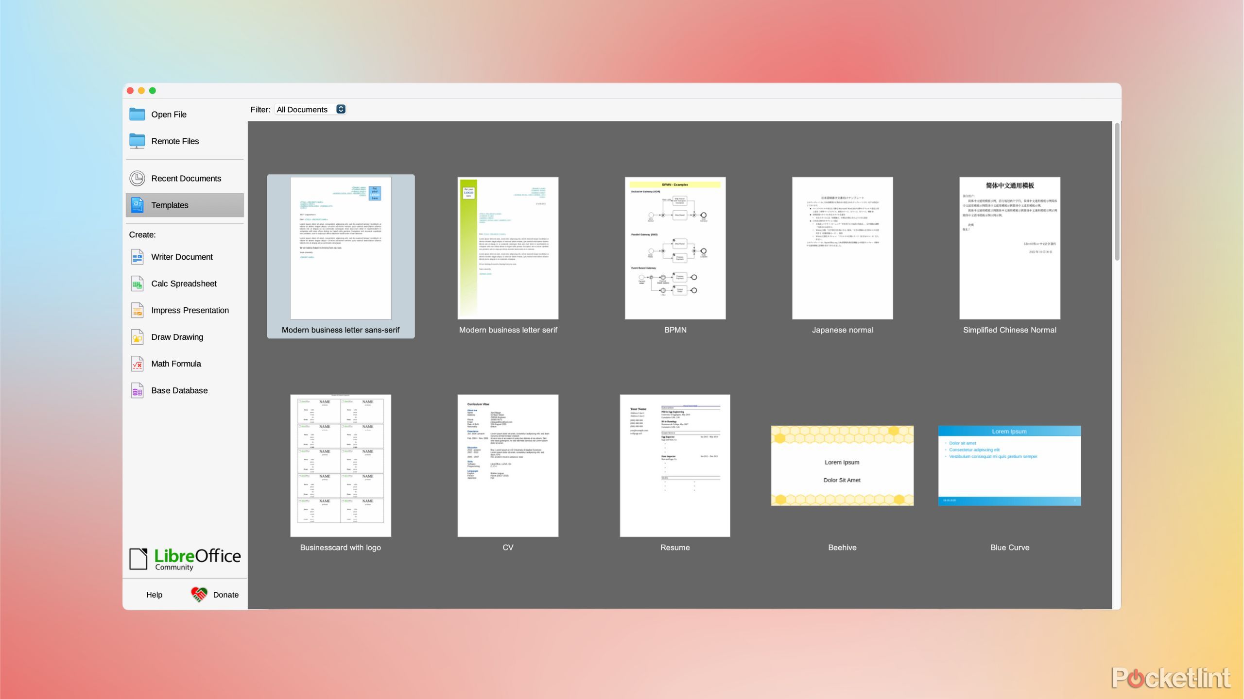 LibreOffice screenshot