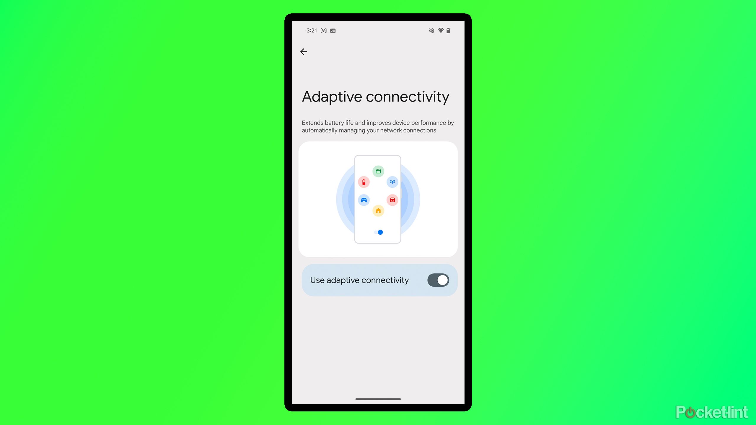 Pixel Adaptive Connectivity setting.