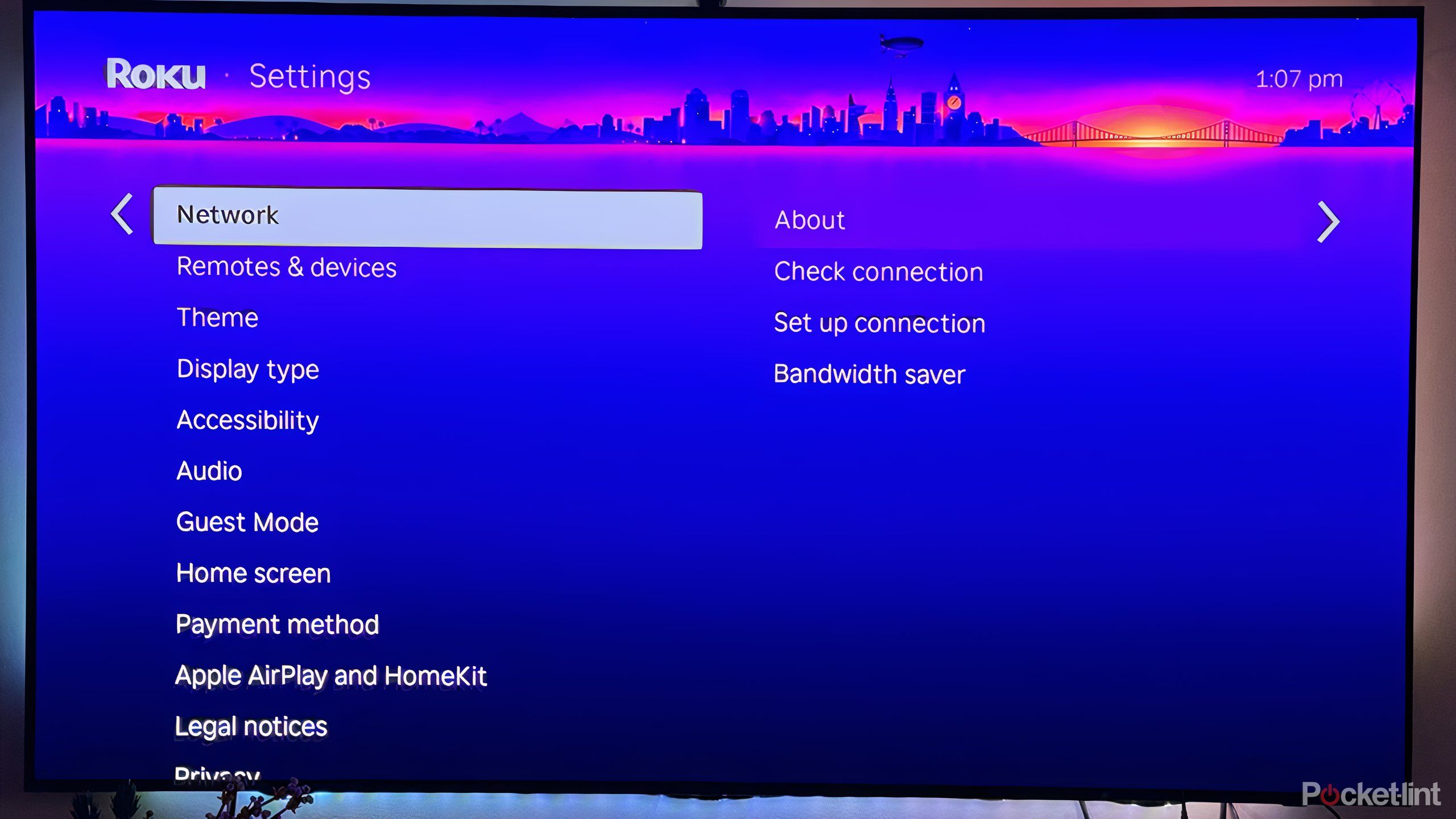 Roku OS Settings options