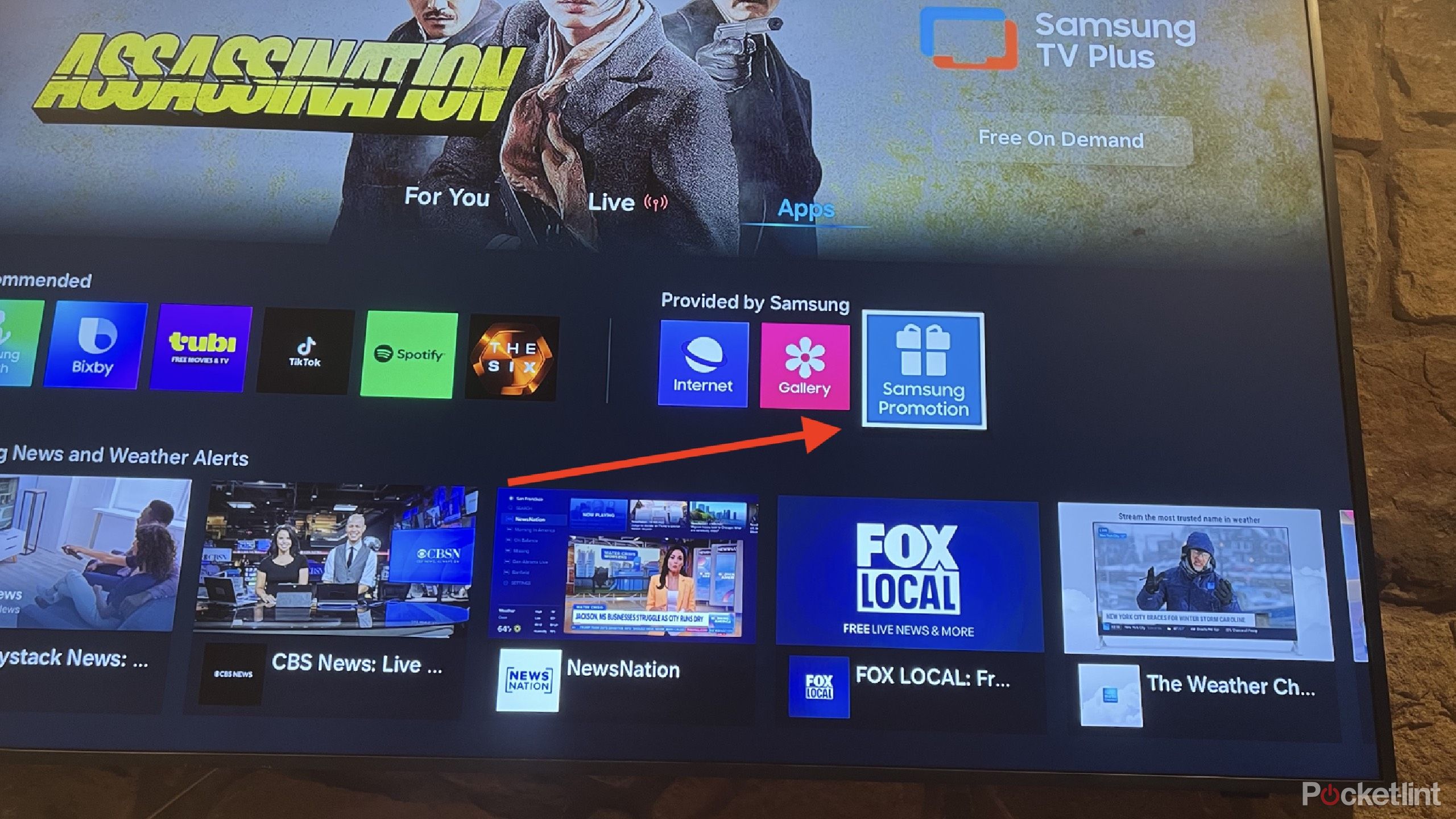 Samsung TV promotion app