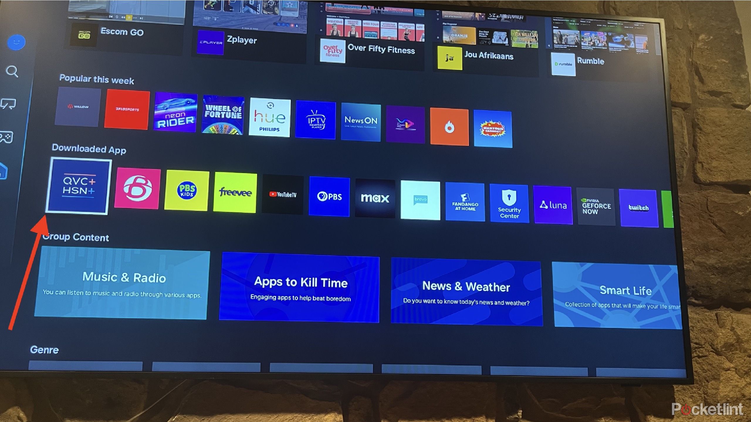 QVC app on Samsung TV