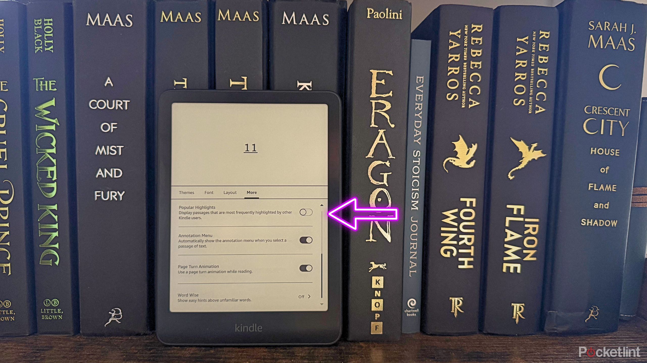 Disabling Popular Highlights Kindle.