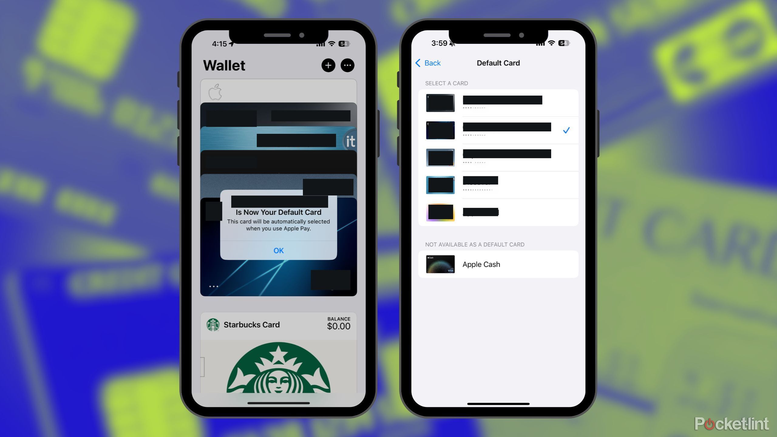 Removing a pass on Apple Wallet.