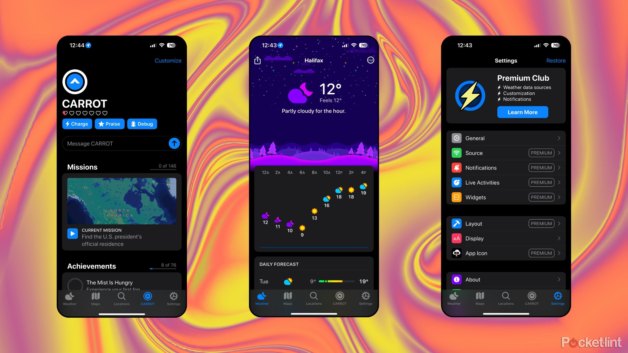 CARROT Weather: Alerts & Radar screenshots