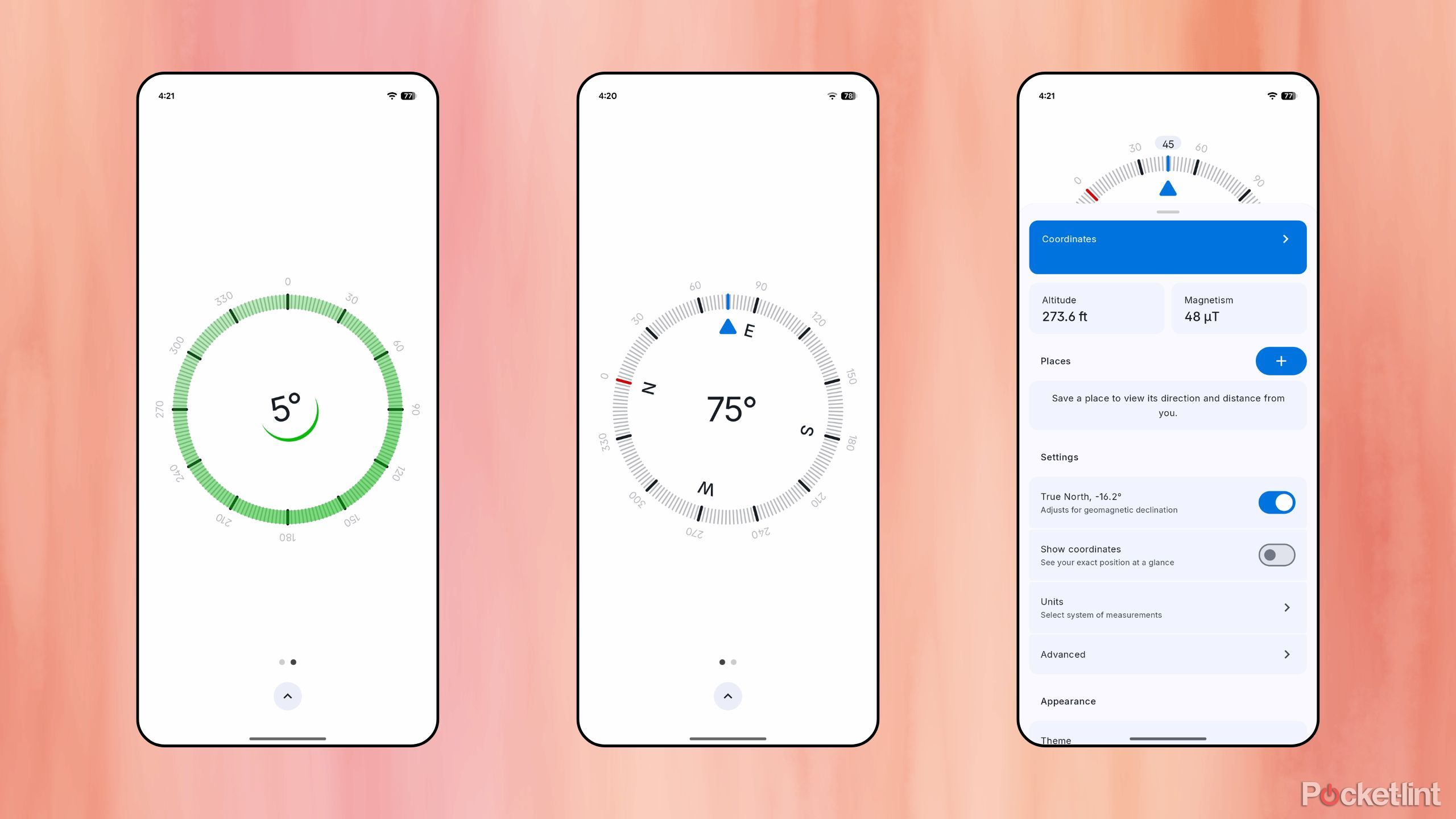 Compass screenshots