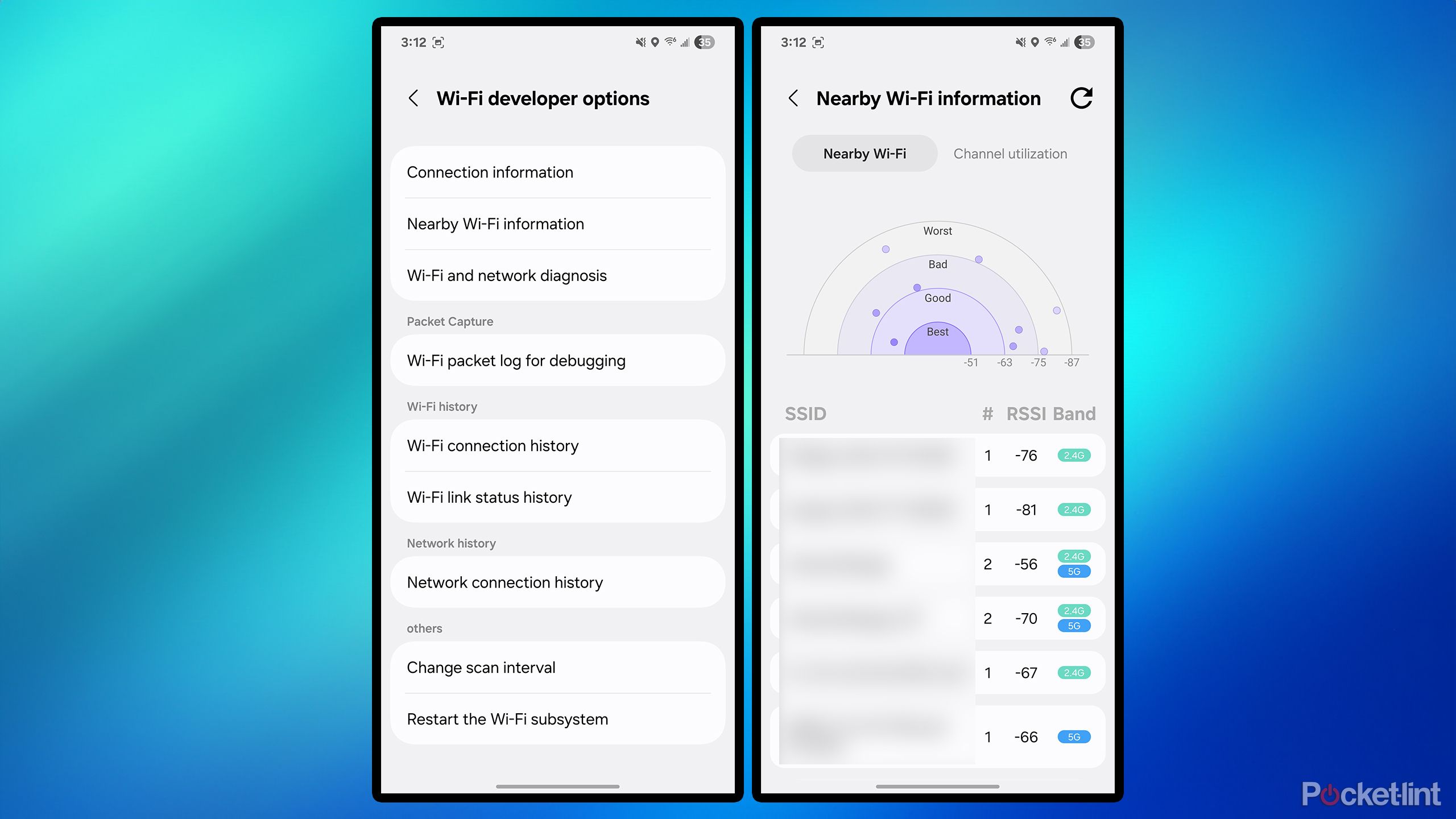 Samsung Nearby Wi-Fi- information.