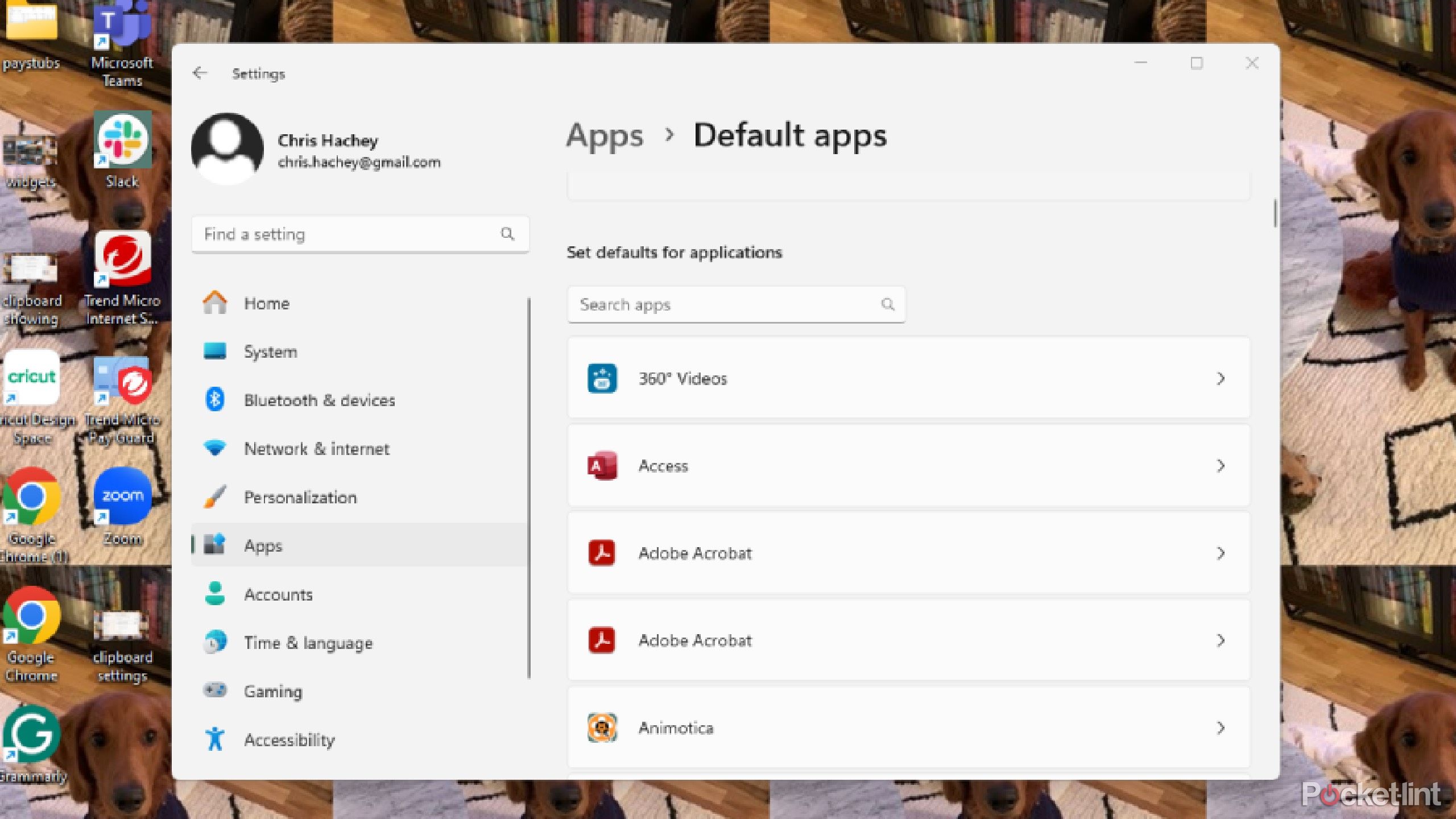 default apps in Windows 11