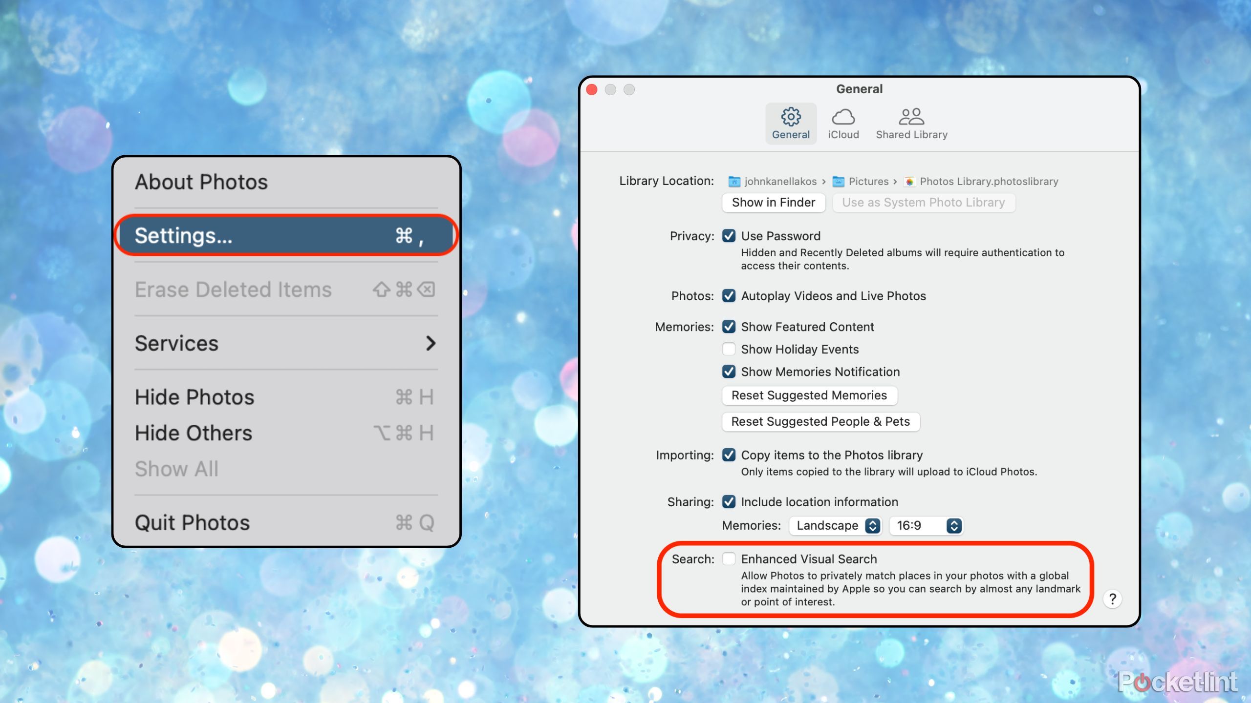 Disable Apple Enhanced Visual Search macOS screenshots