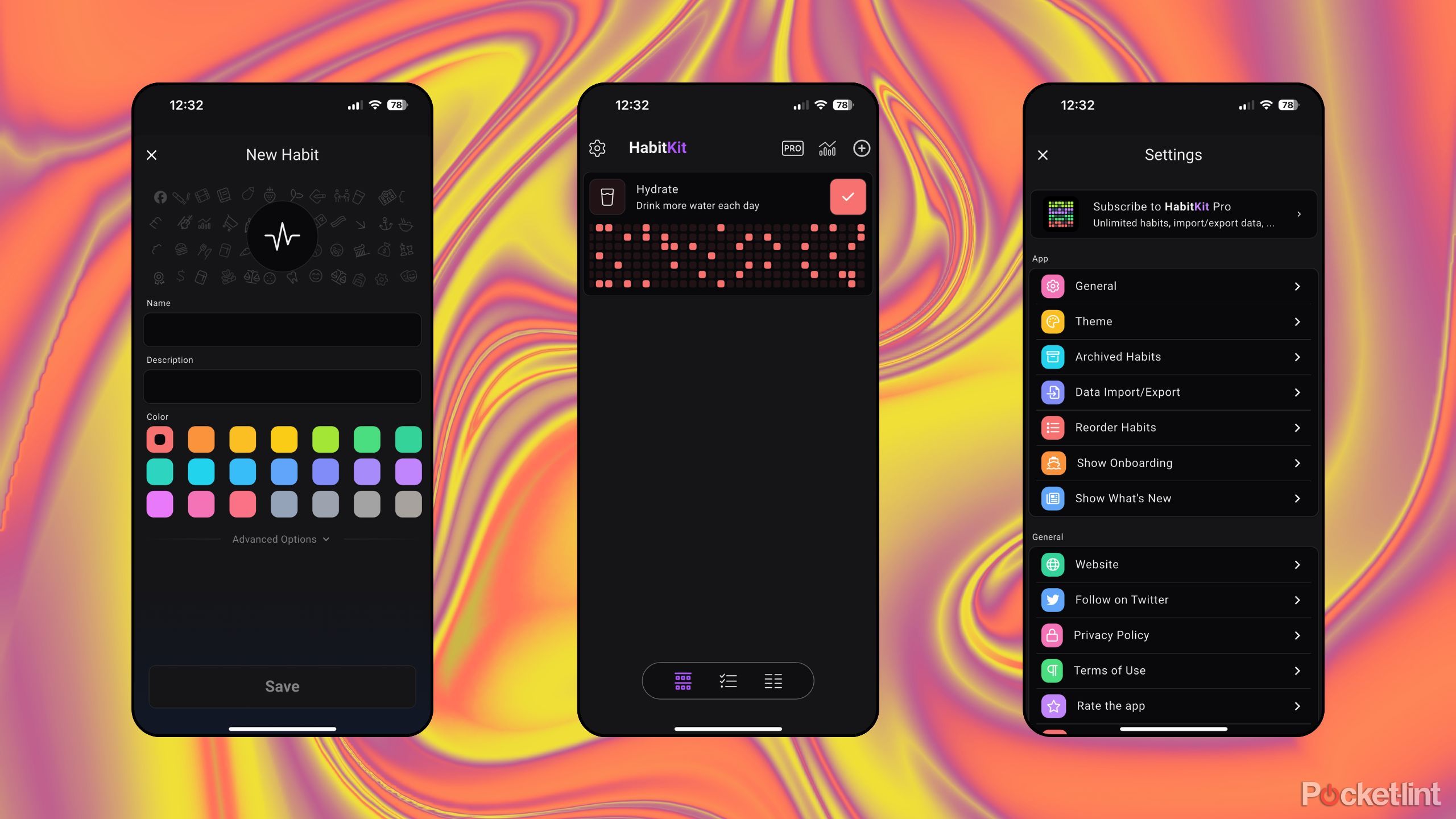 Habit Tracker - HabitKit screenshots