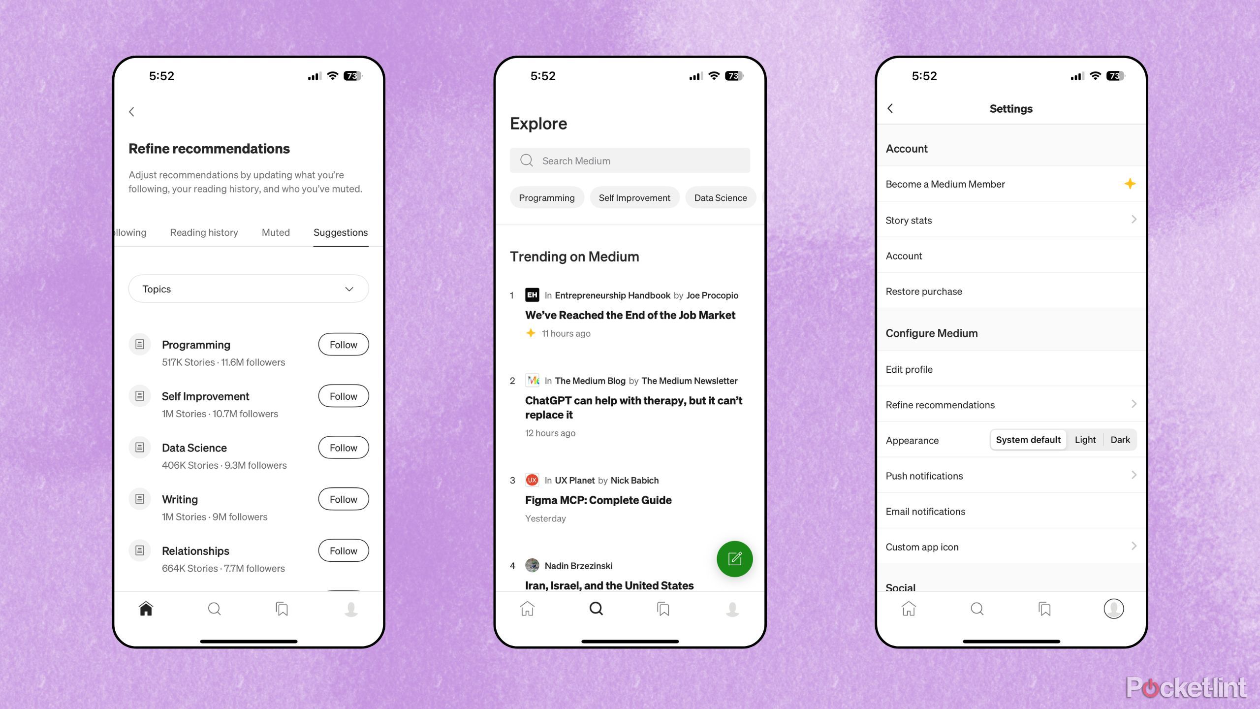 Medium screenshots