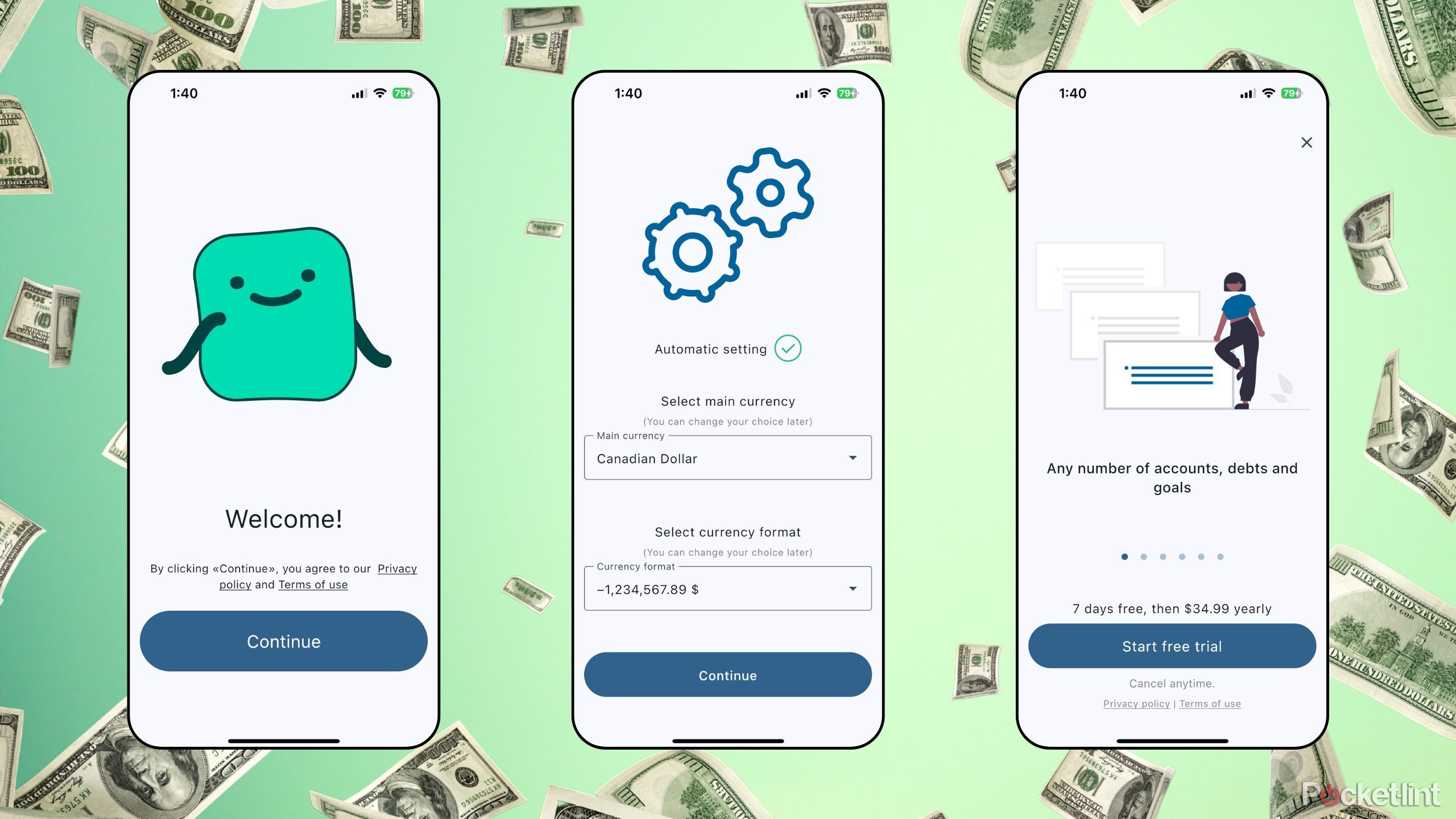 Mony screenshots