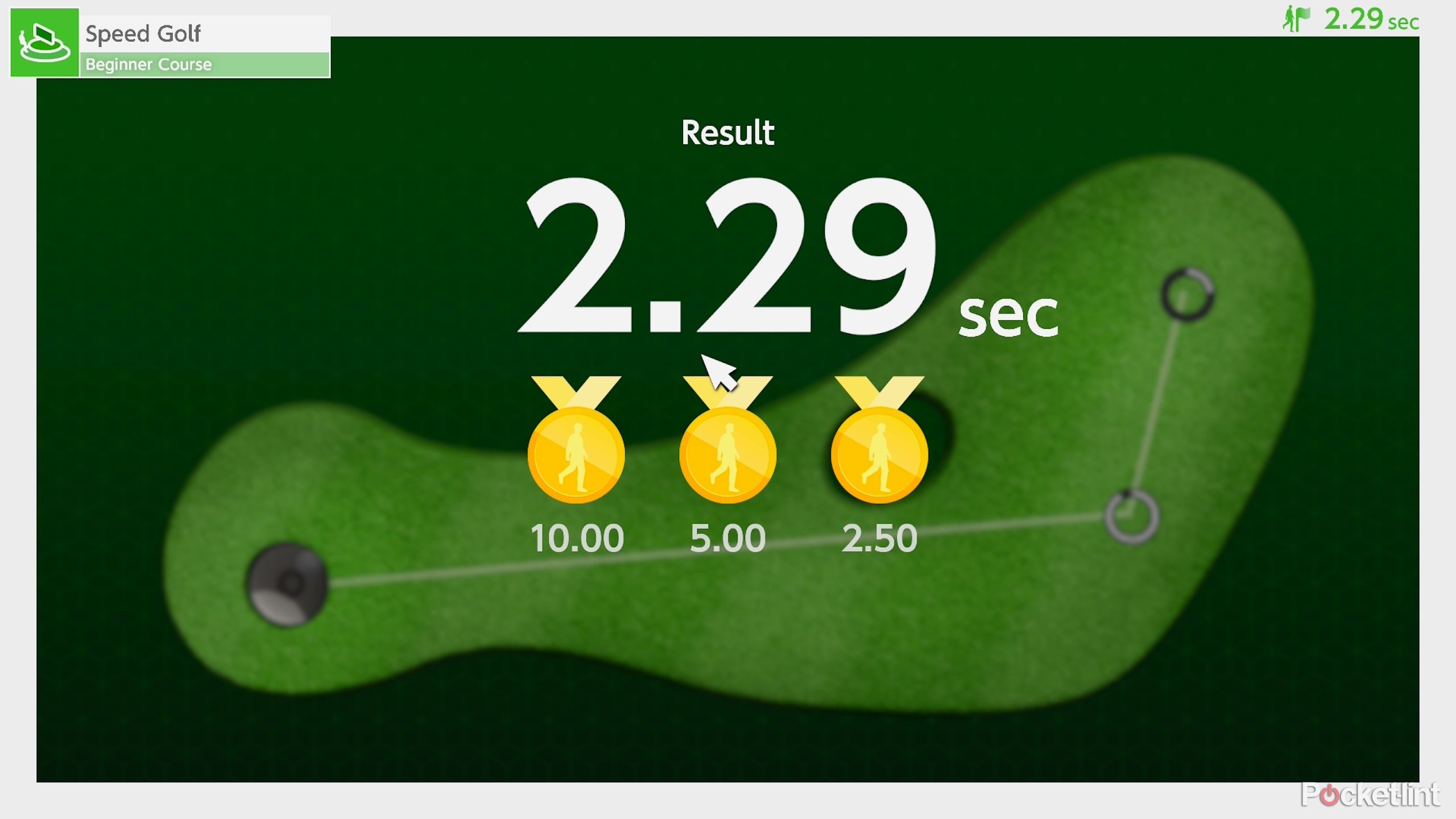 Three completed medals in the Speed Golf game in Nintendo Switch 2 Welcome Tour.