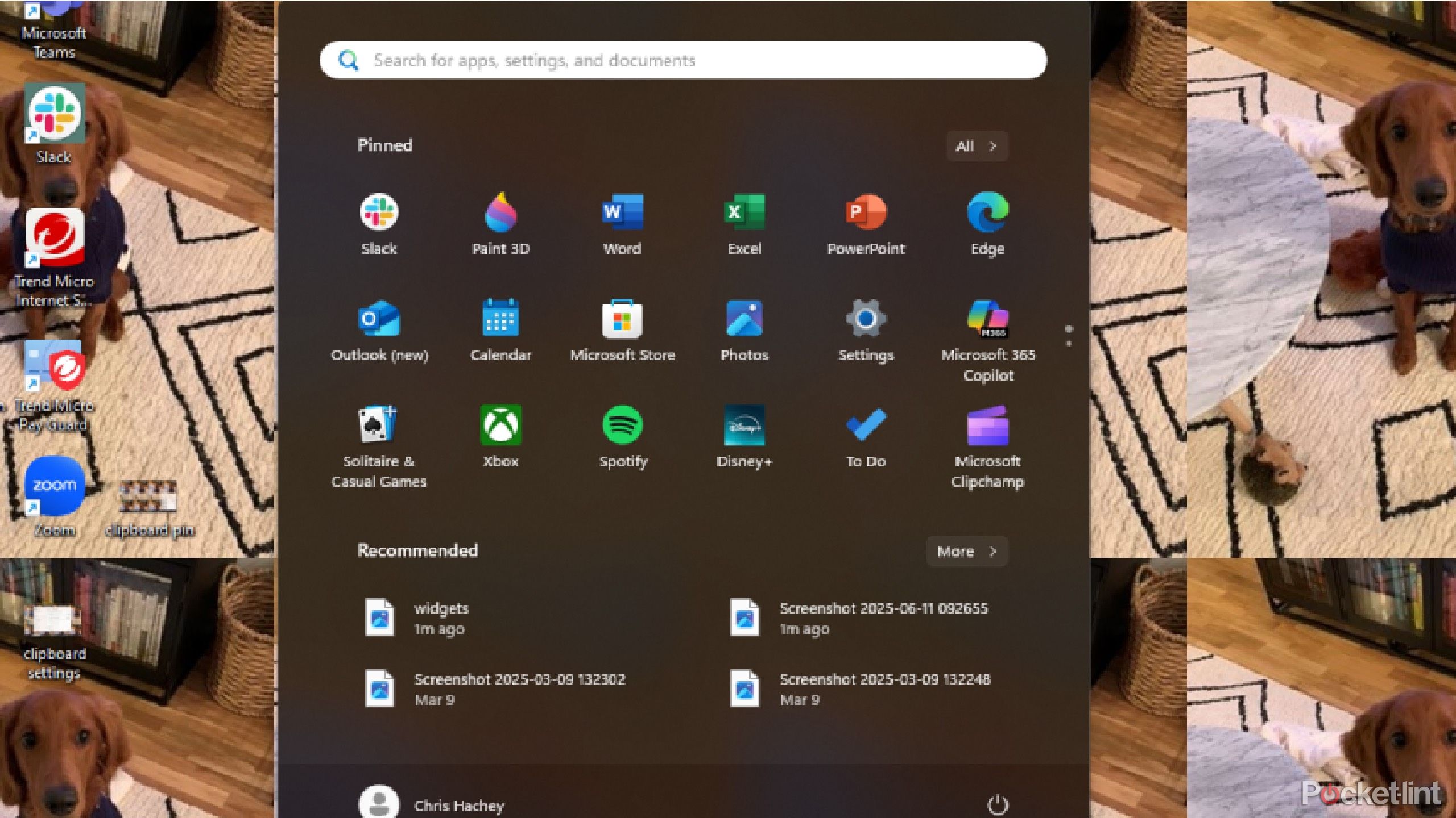 start menu in Windows 11