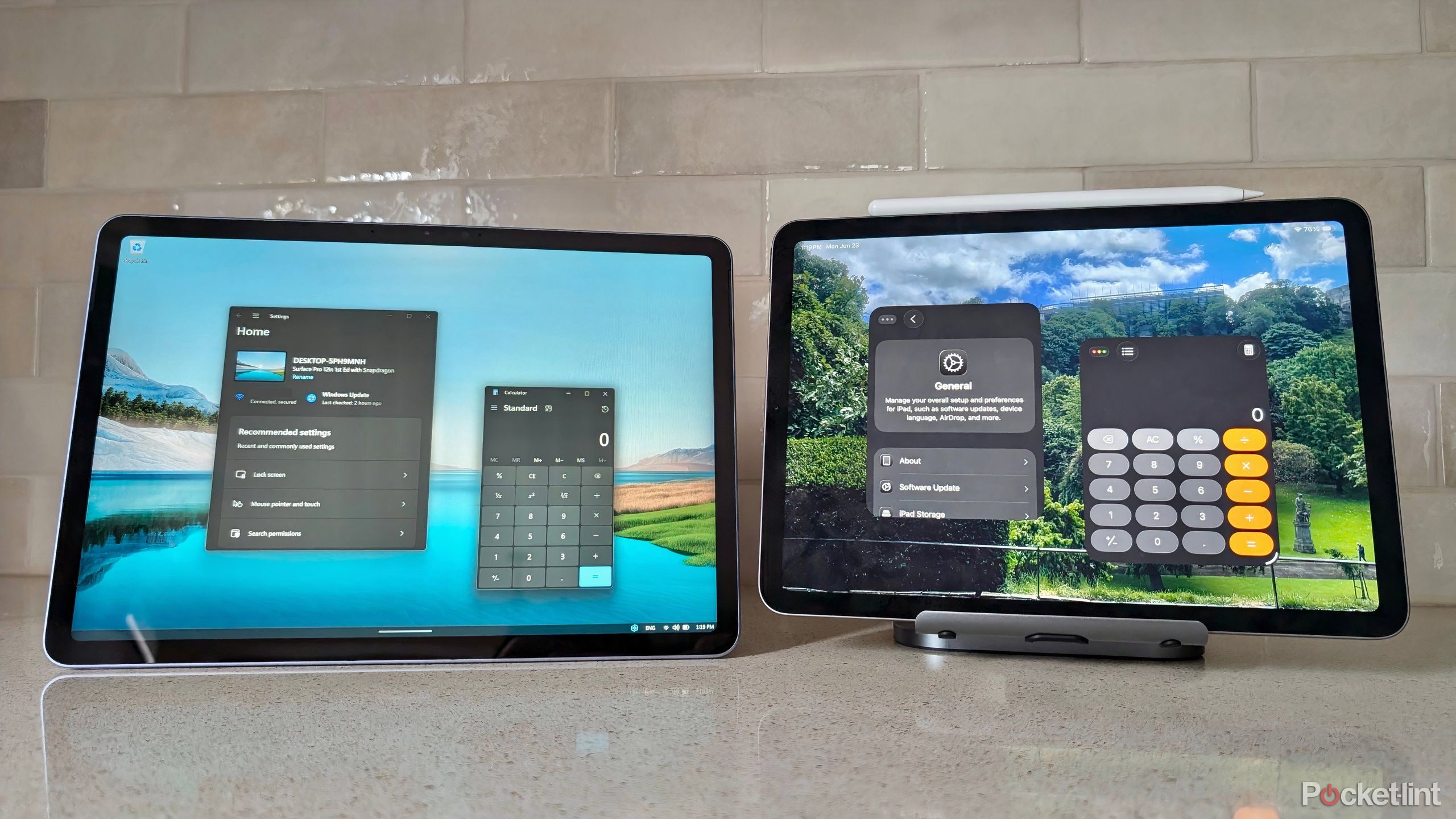 Surface Pro 12-inch and iPad Air 11-inch 4