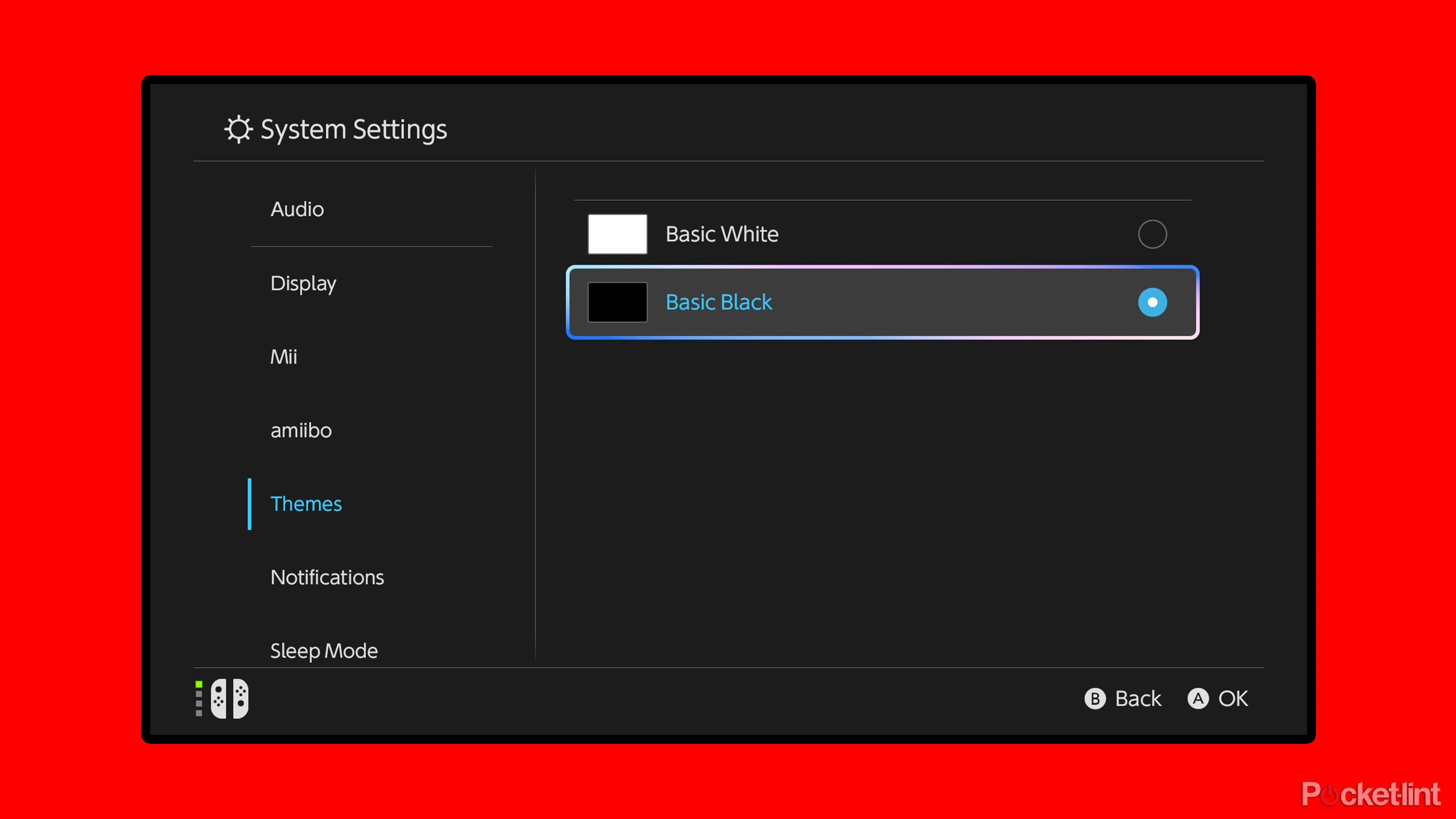 Dark mode setting on Switch 2.