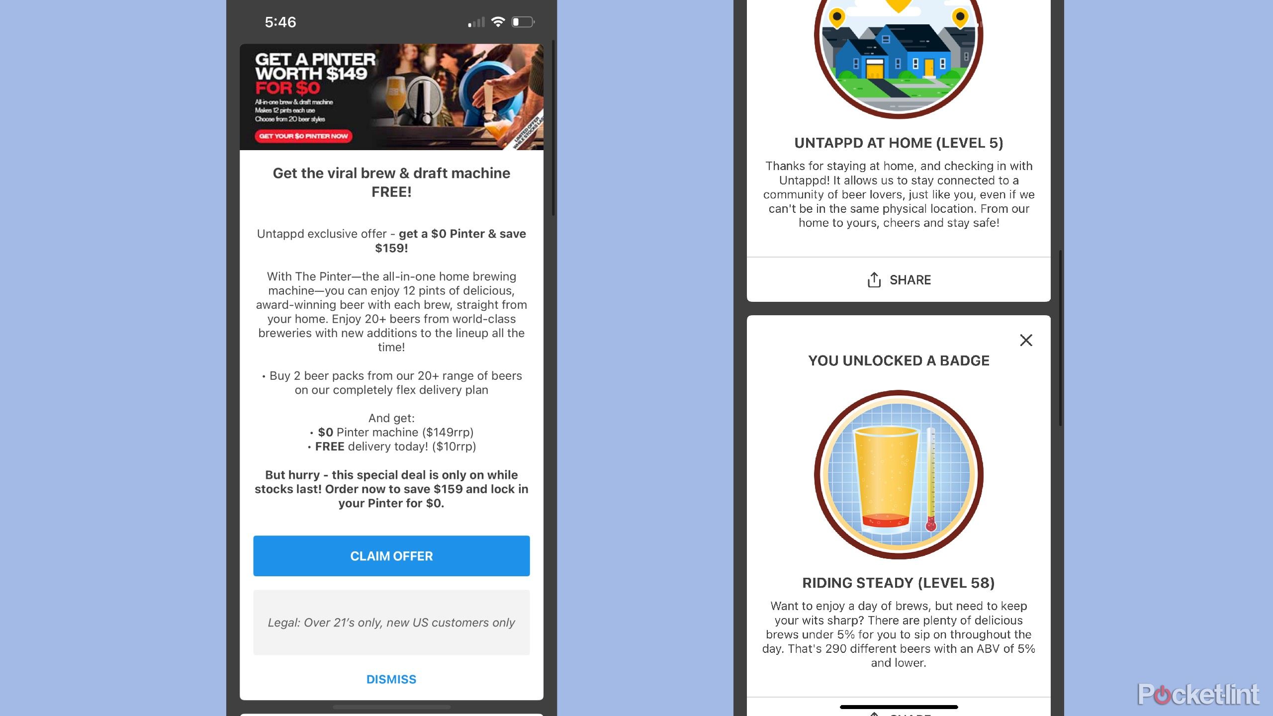 untappd promos and badges