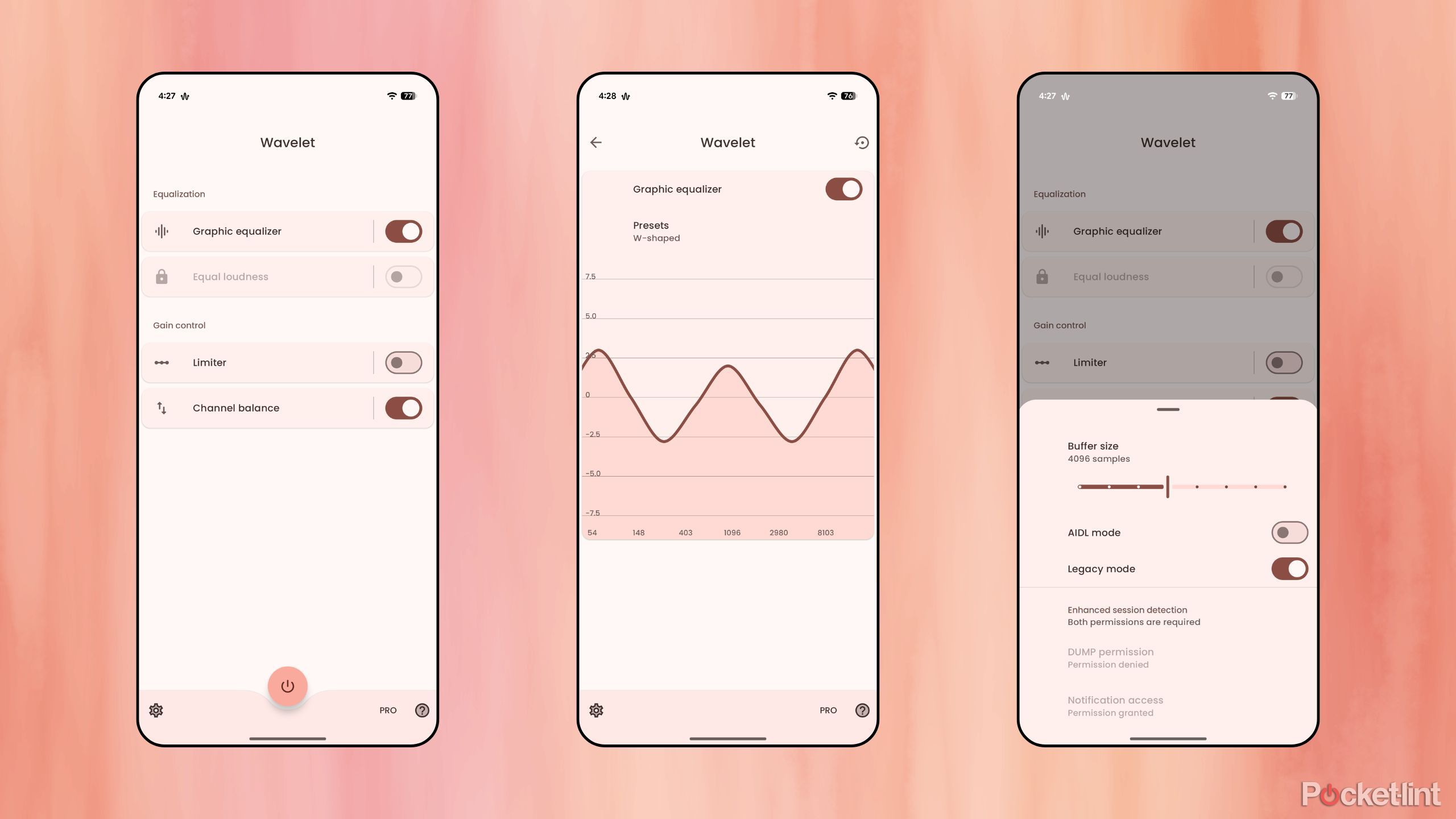Wavelet screenshots