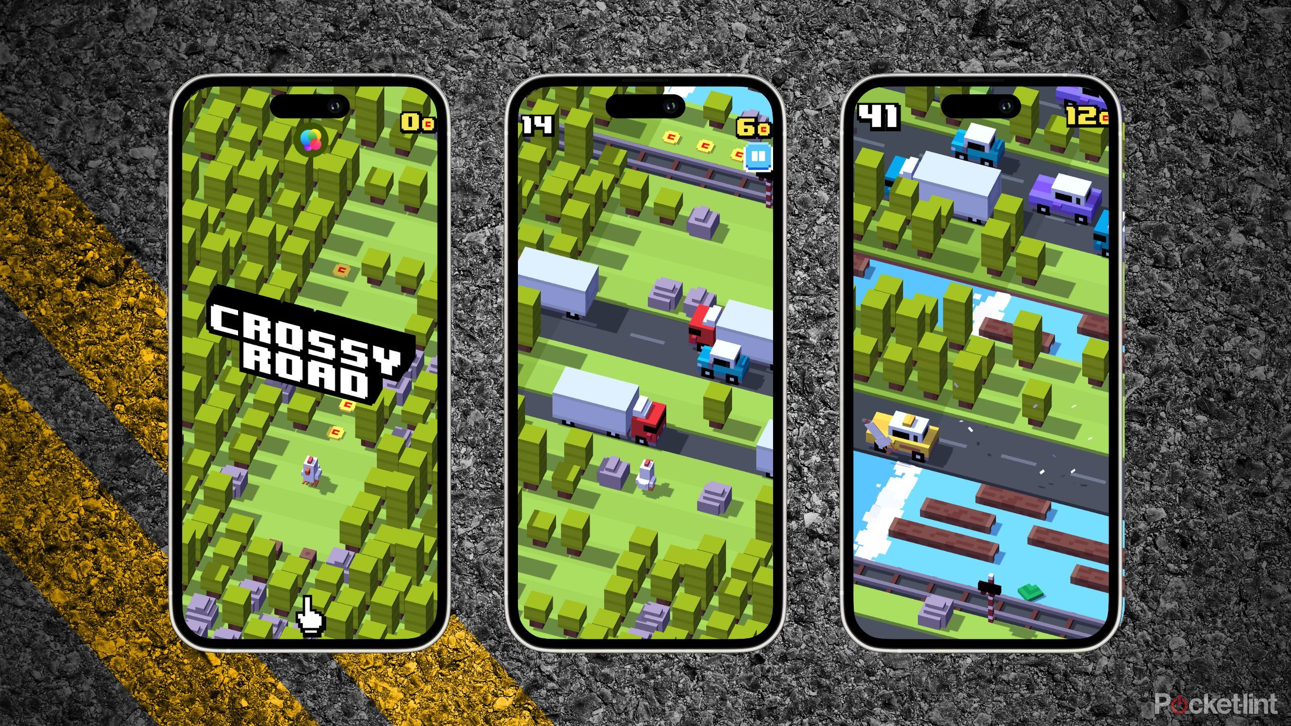 Crossy Road screenshots. 