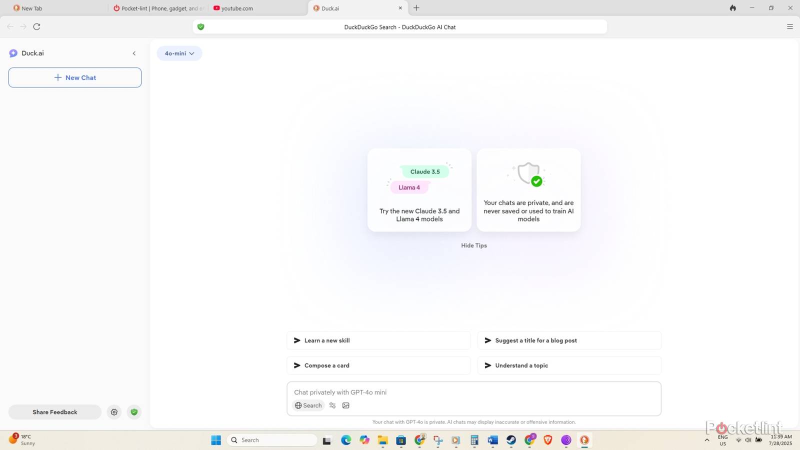 DuckDuckGo DuckAI.