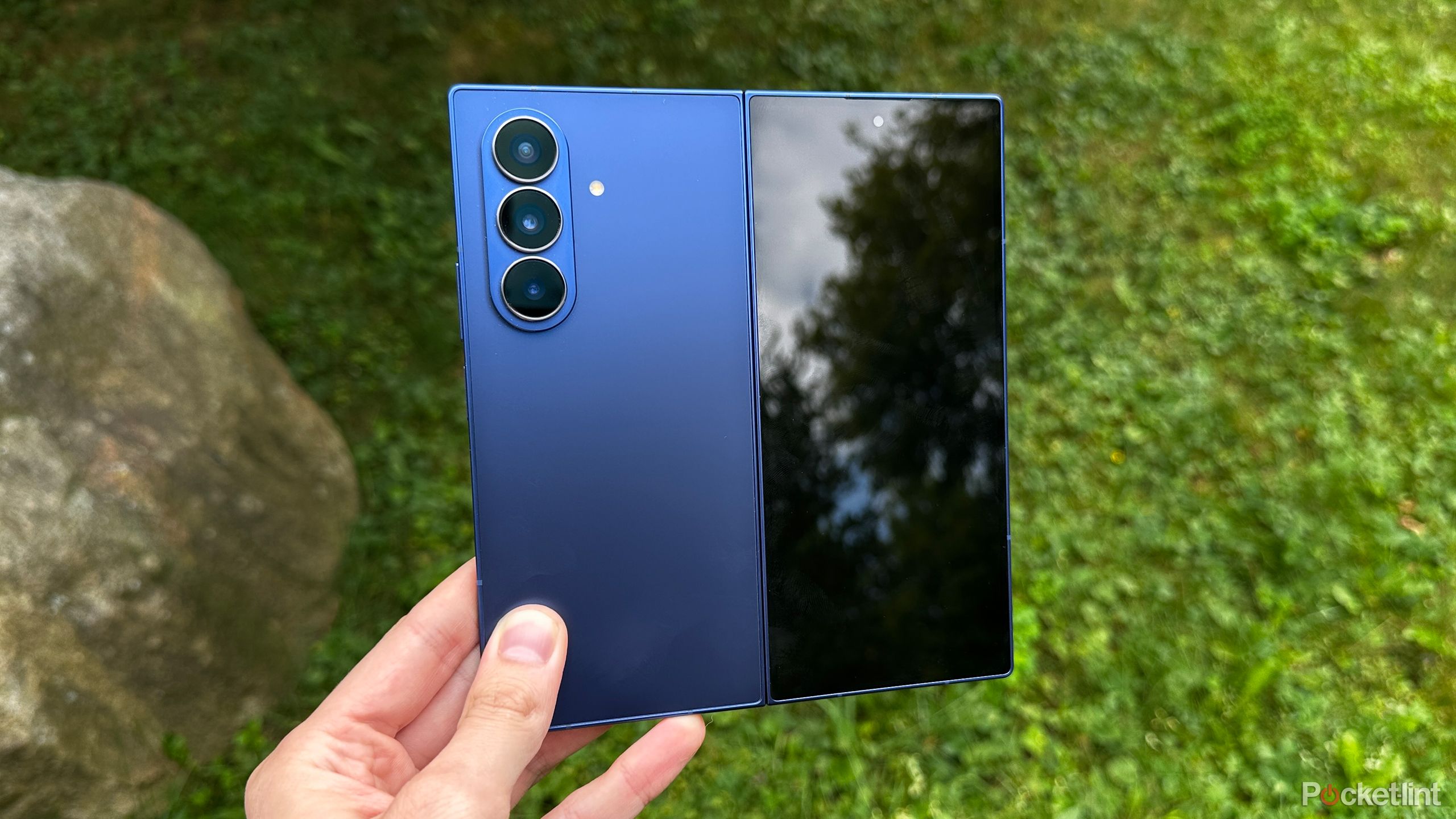 Galaxy Z Fold 7 unfolded rear.