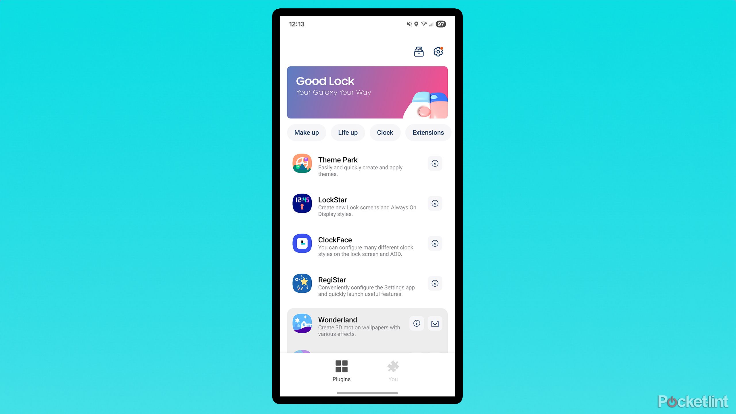 Samsung Good Lock app.