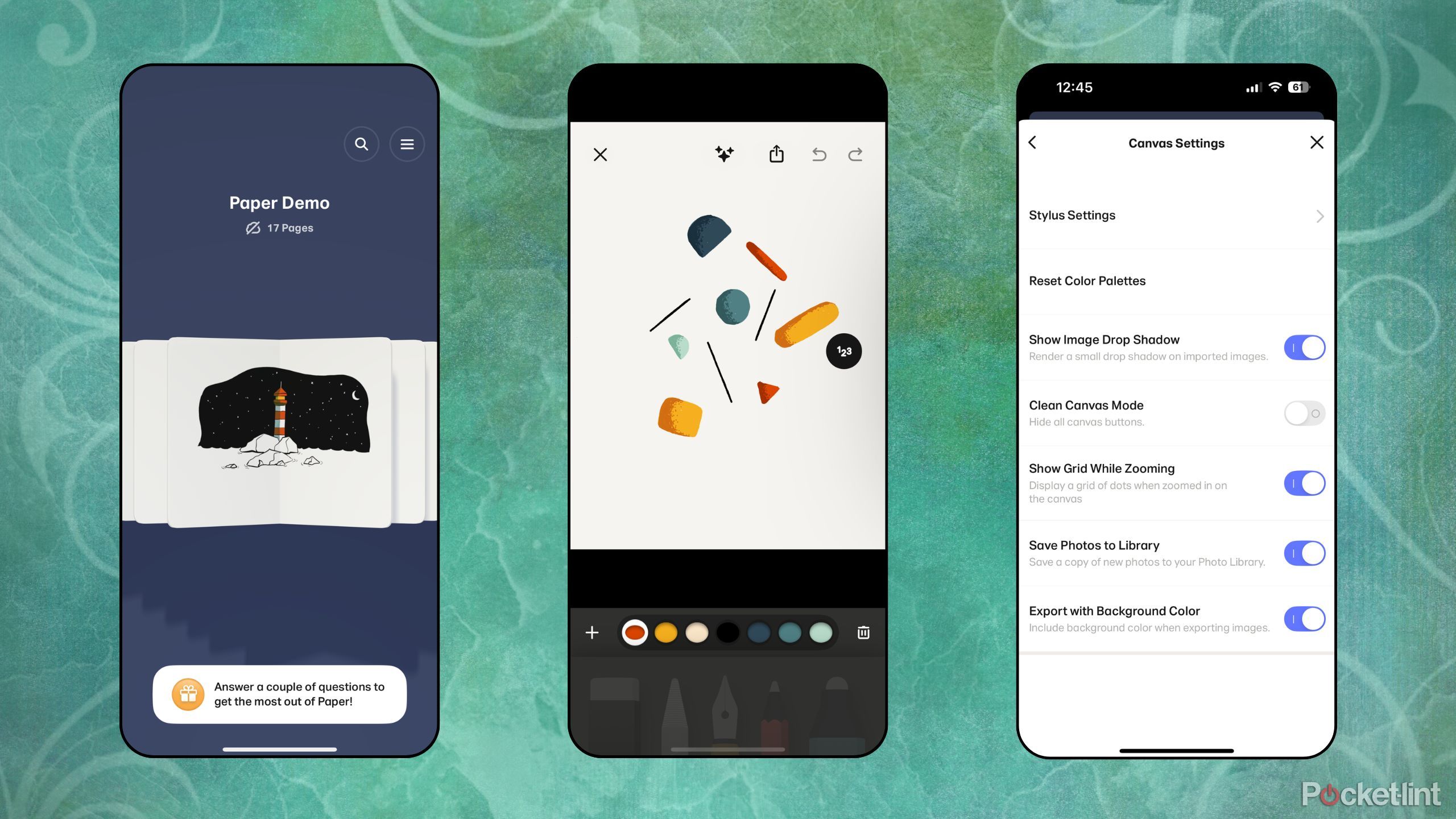 Paper screenshots