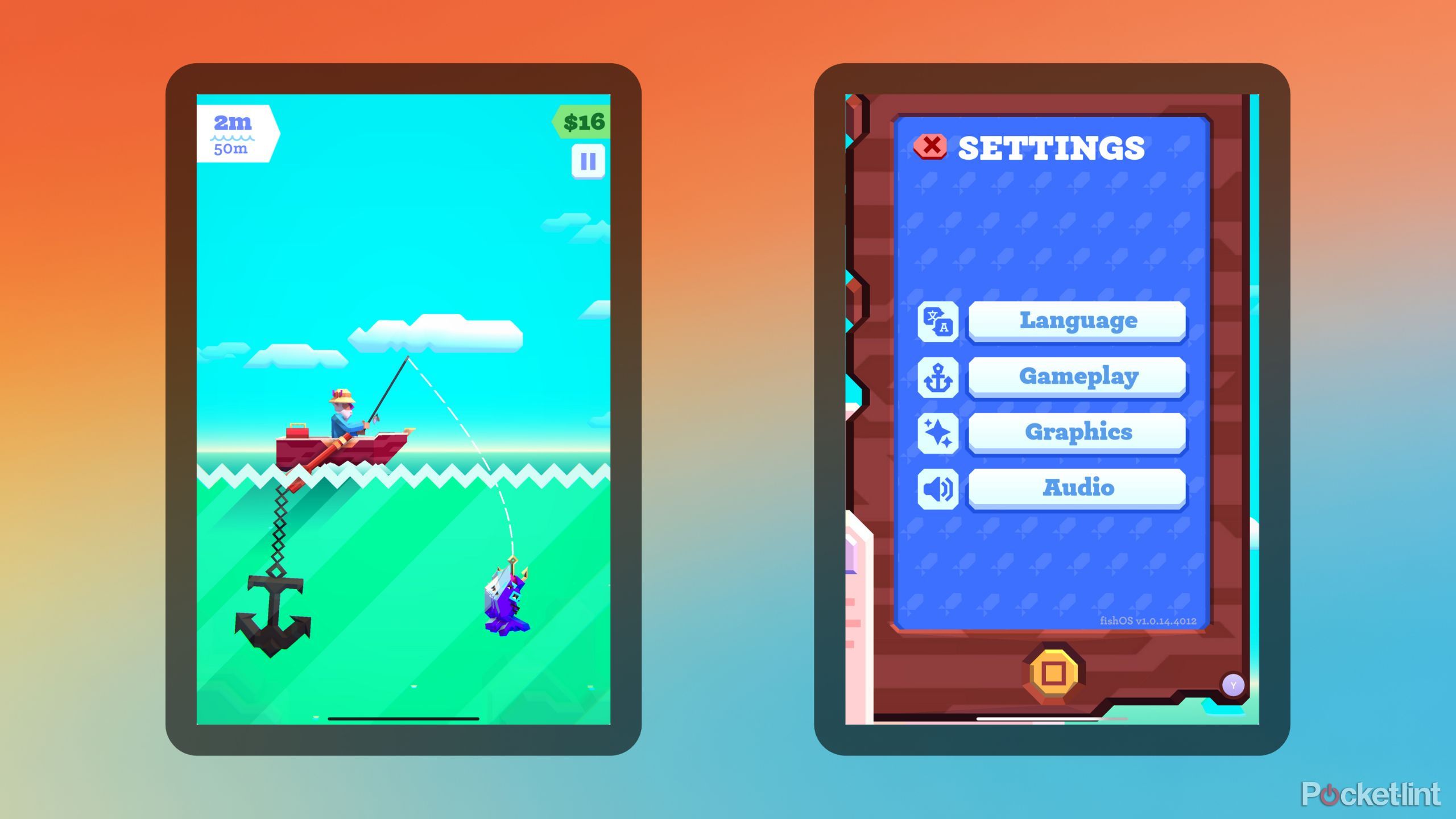Ridiculous Fishing EX screenshots
