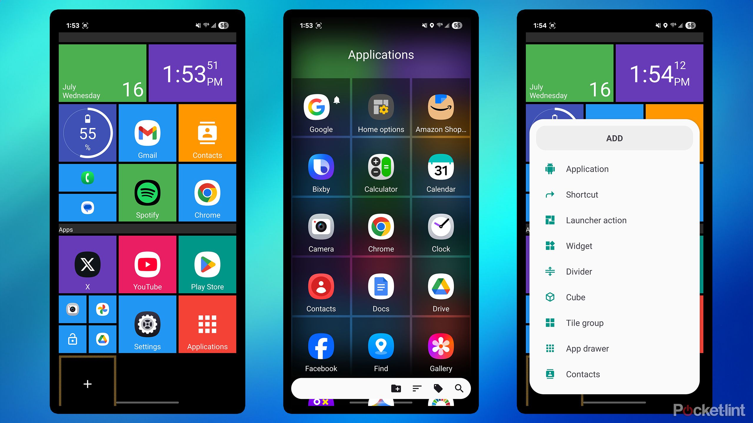 Square Home Android launcher.