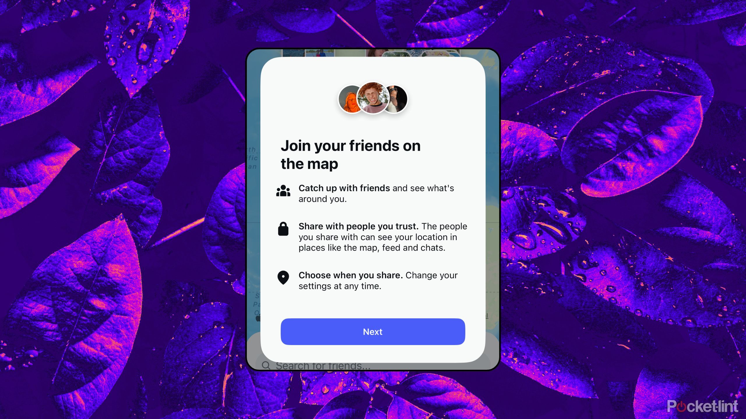 Instagram Map feature opt in. 
