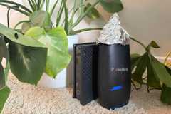 A router wearing a tin foil hat.