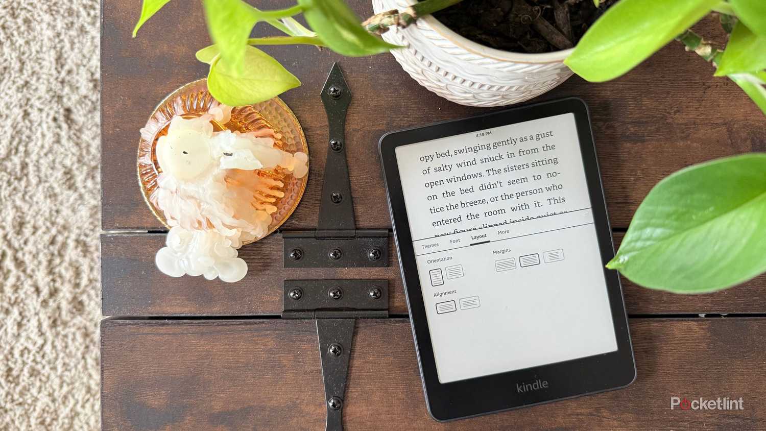 Playing with margins on Kindle. 