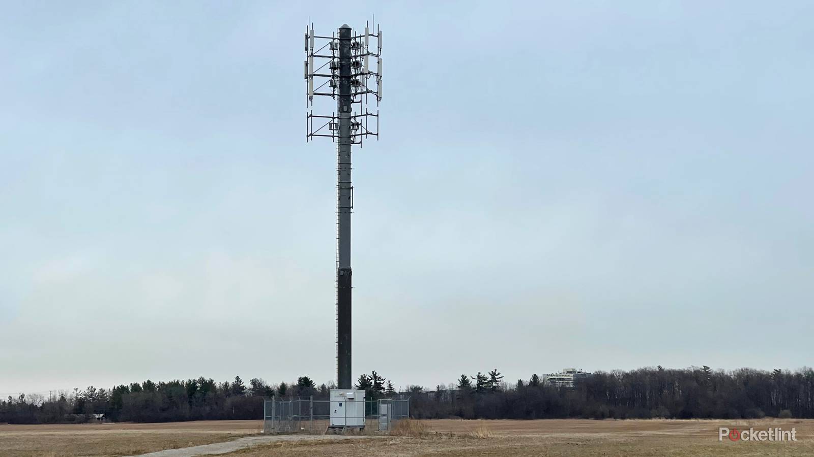 A 5G cellular tower.