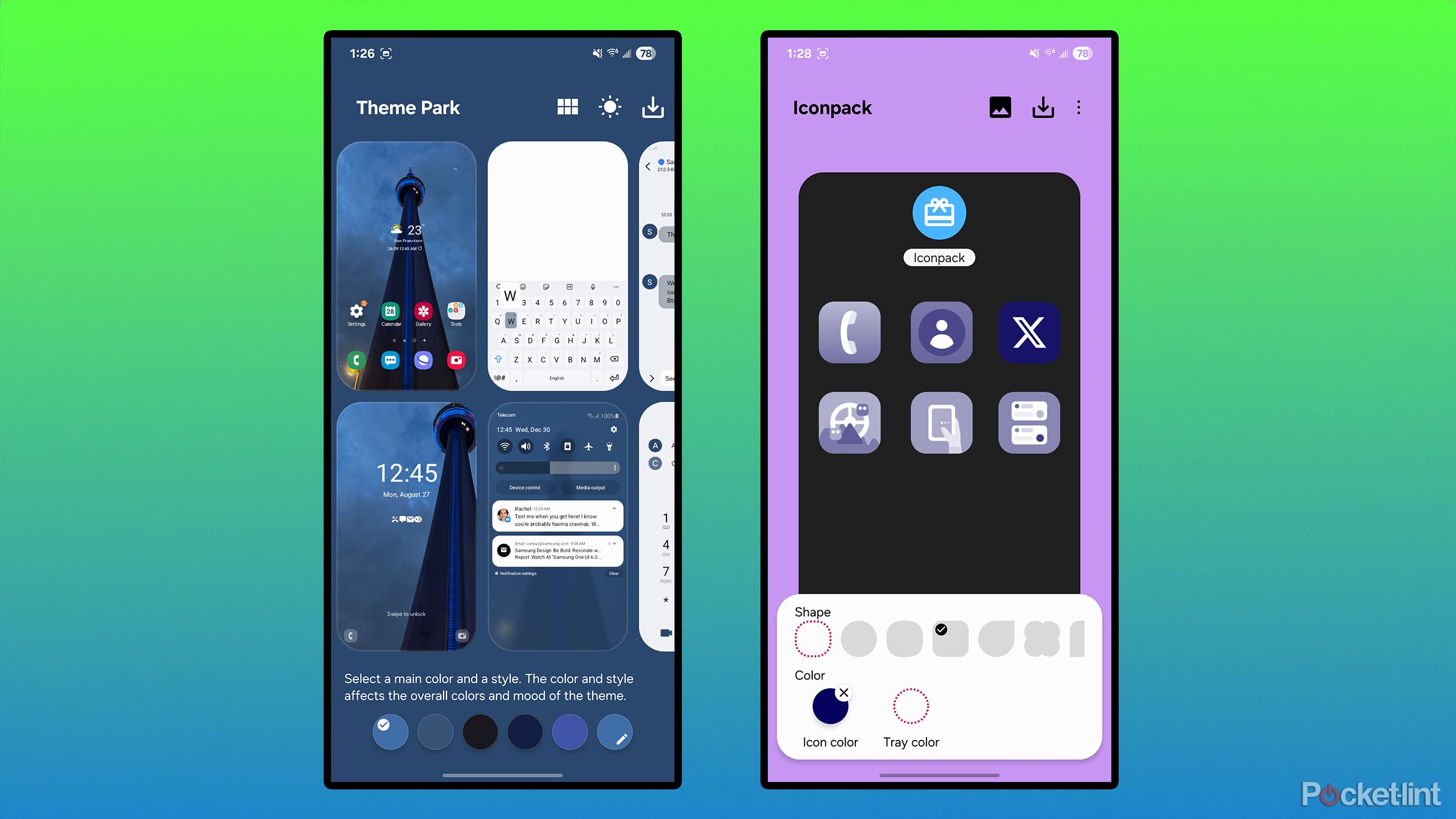 Samsung Good Lock Theme Park.