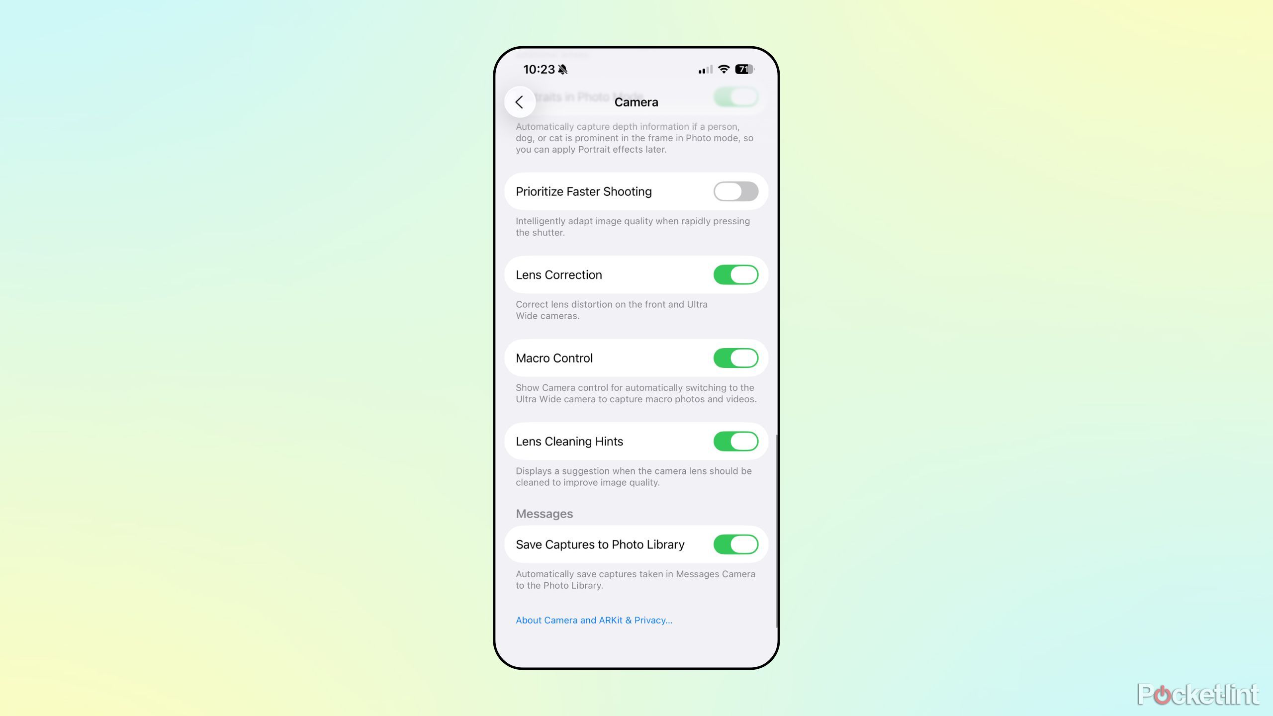 iOS 26 Lens Cleaning Hints