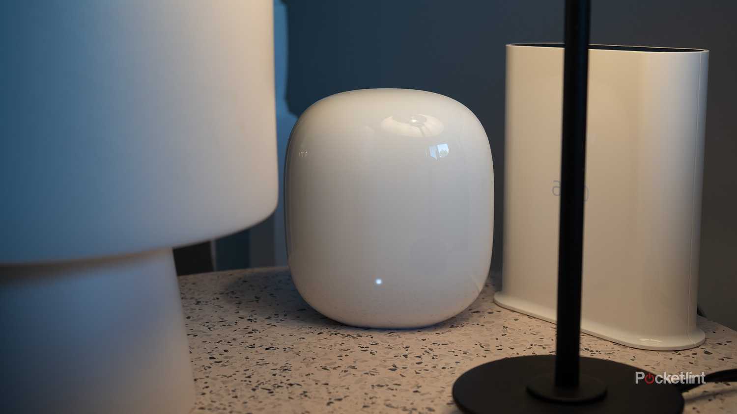 Google's Nest Wifi Pro on a table