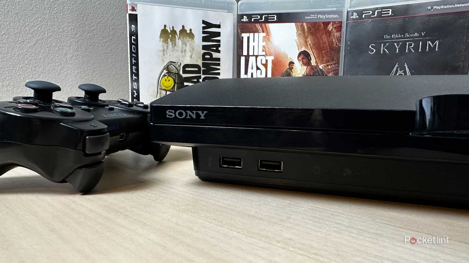 Front USB ports on PS3.