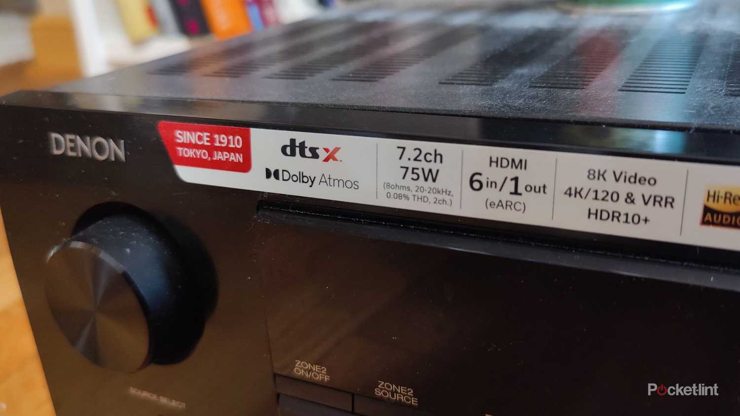 Black denon 760h receiver